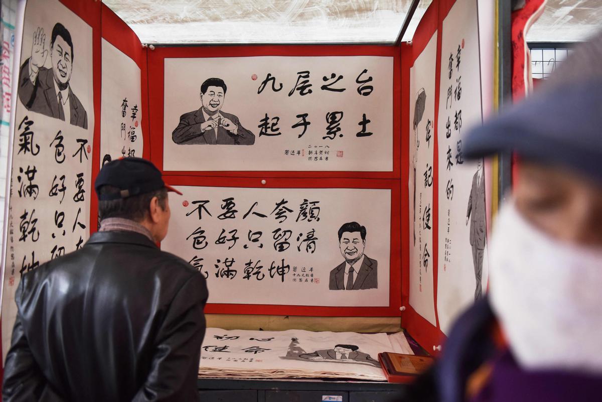 Xi Jinping, omnipresente en el día a día del pueblo chino