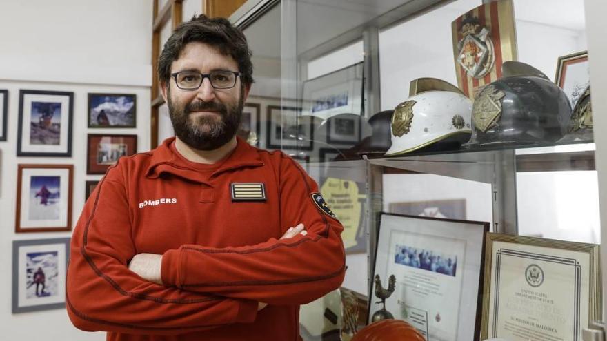 Pedro Ladaria, en la sede de los Bombers de Mallorca, cuerpo que dirige desde principios de año.