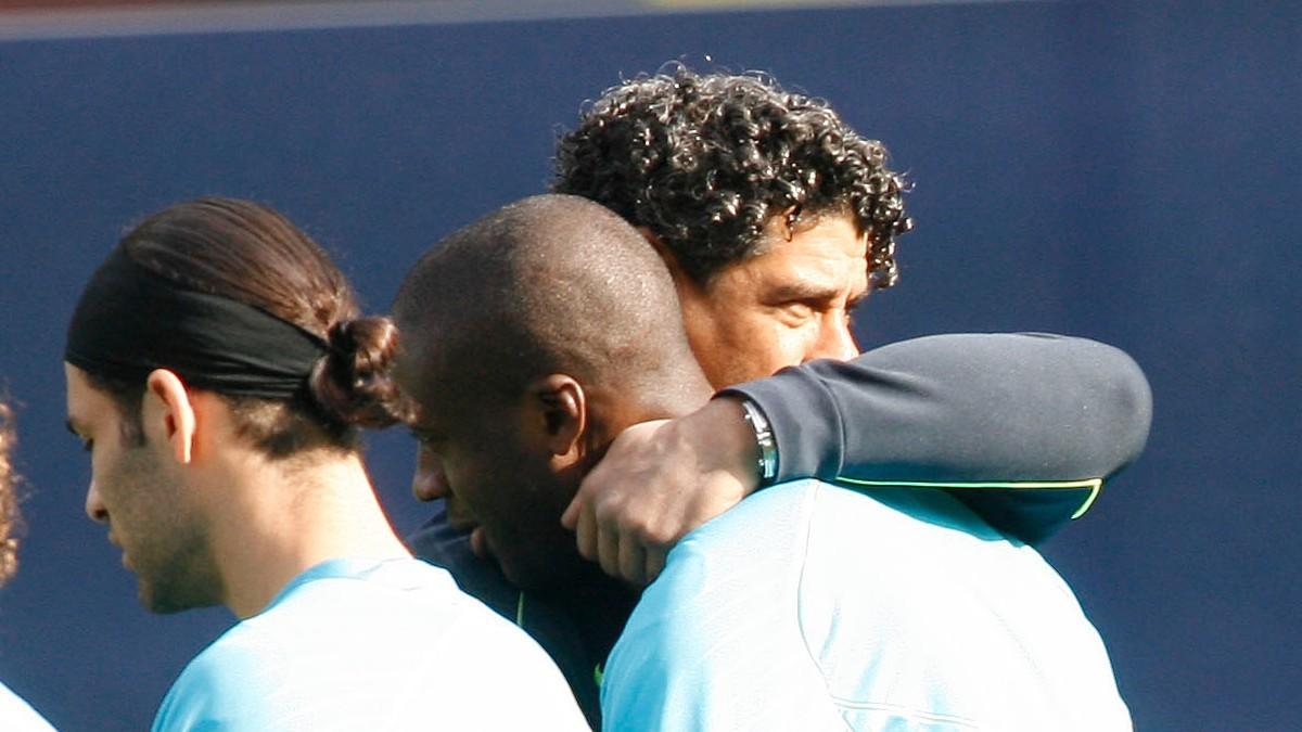 Touré se abrazó con Rijkaard