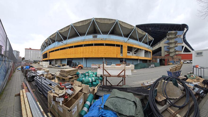 Las obras de Balaídos avanzan: así se encuentra la grada de Gol
