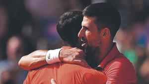 Novak Djokovic y Carlos Alcaraz