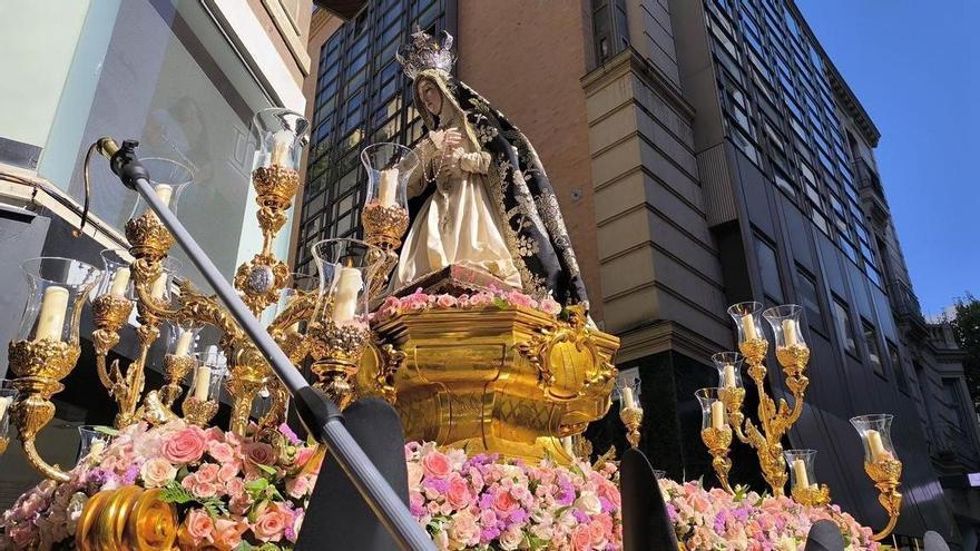 El llanto de Nuestra Señora del Rosario en sus Misterios Dolorosos vuelve a brotar de Santa Catalina para acongojar a Murcia