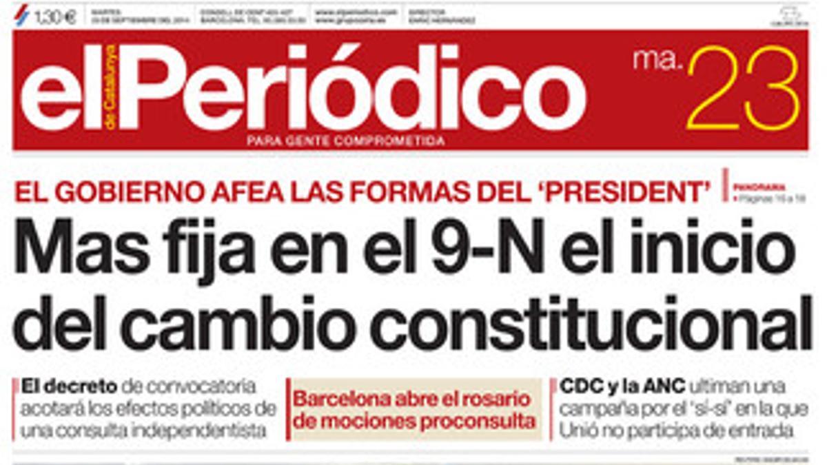 Portada de la edición del 23 de septiembre.