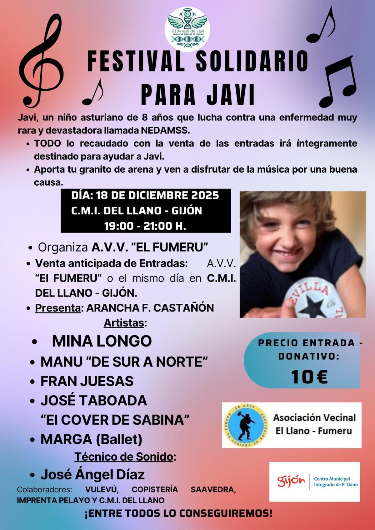 El cartel del concierto.