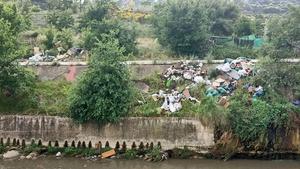 Vertedero ilegal de Terrassa ubicado en la riera del Palau