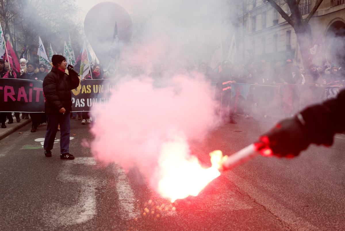 Segundo día de huelgas y manifestaciones en Francia