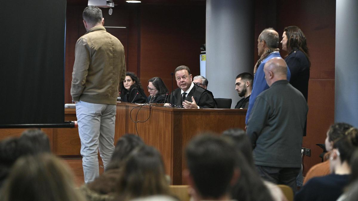 El acusado durante la segunda jornada de juicio.