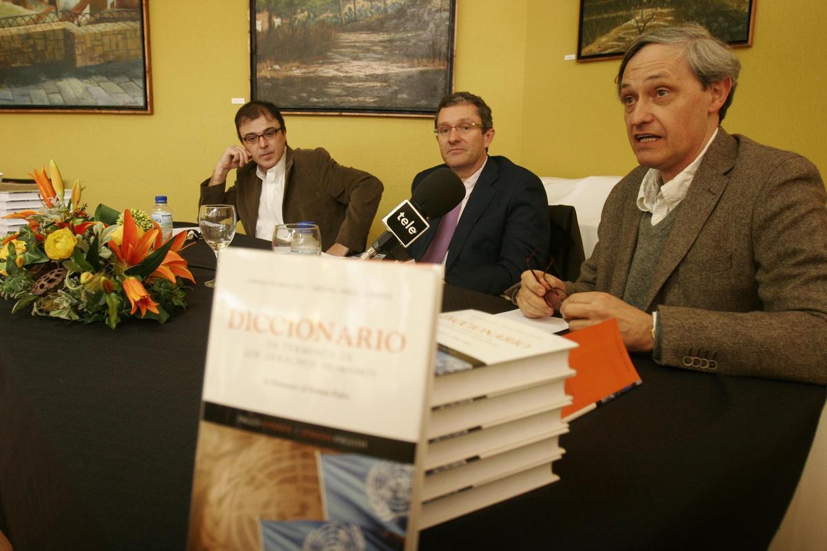 Miguel Angel Campos, Juan Antonio Pérez Lledó, Manuel Atienza, en imagen de archivo