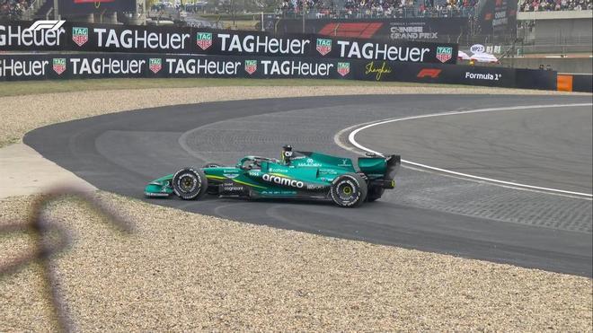 Lance Stroll, fuera de carrera en China