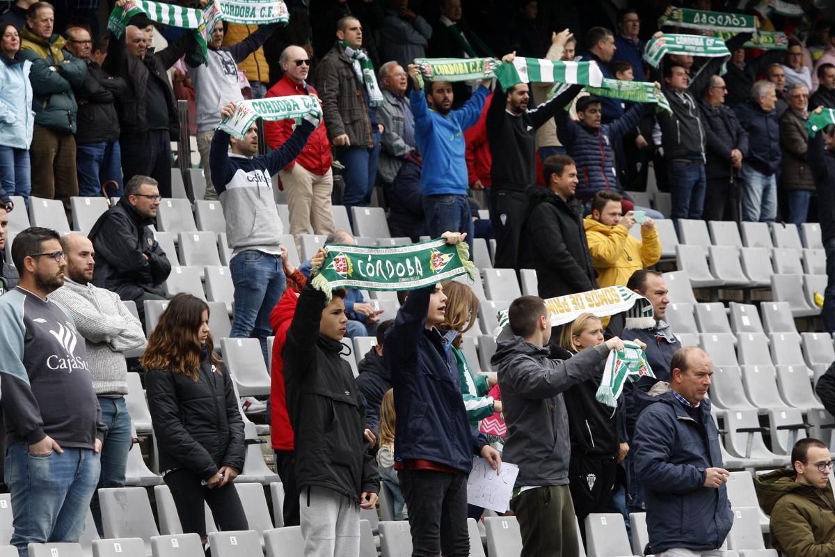 La afición cordobesista en el partido contra el Mallorca