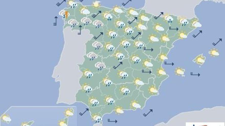 Intervalos nubosos y posibilidad de lluvias débiles en Canarias