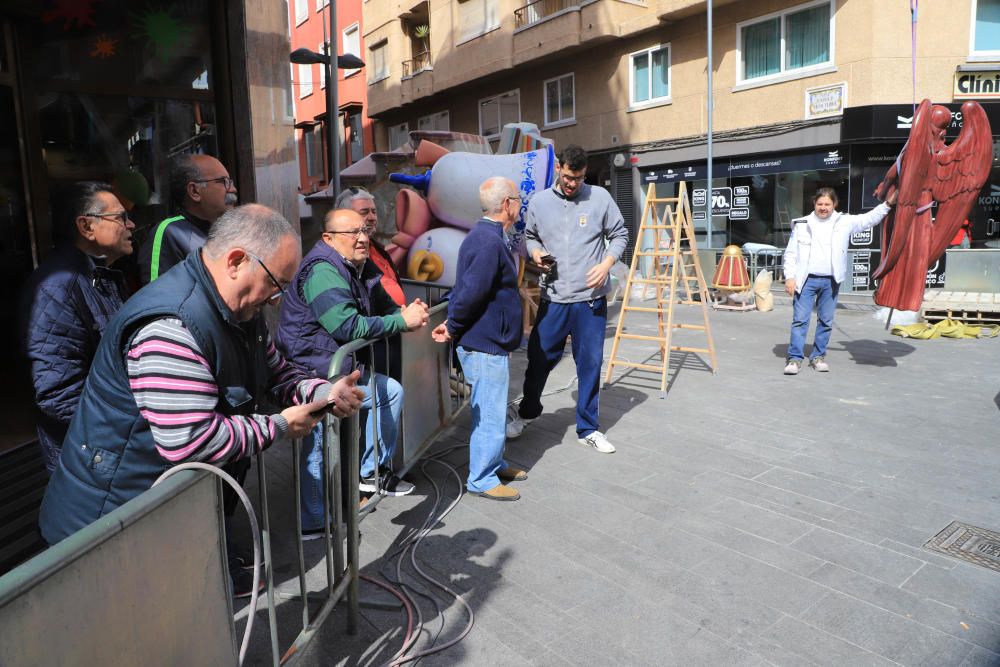 "Plantà" de las fallas de Gandia