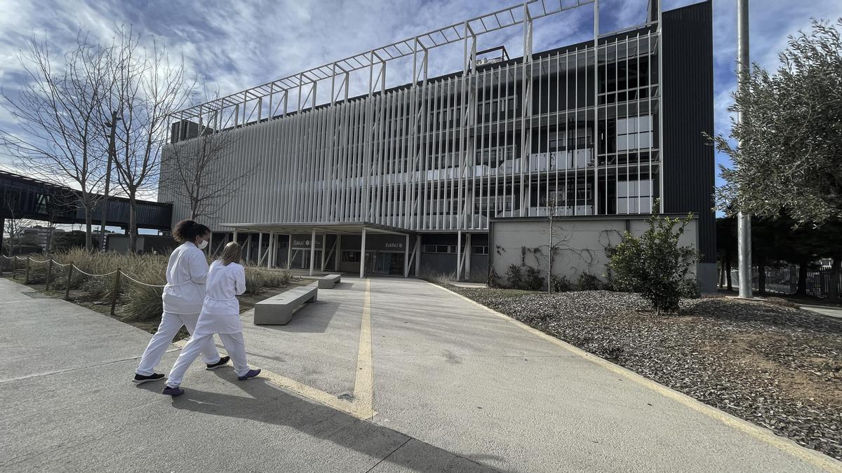 Sant Joan Despí 18/1/2023  Nuevo edificio anexo del Hospital de San Joan Despí Moisès Broggi que está inutilizado por falta de personal Fotografía de Ferran Nadeu