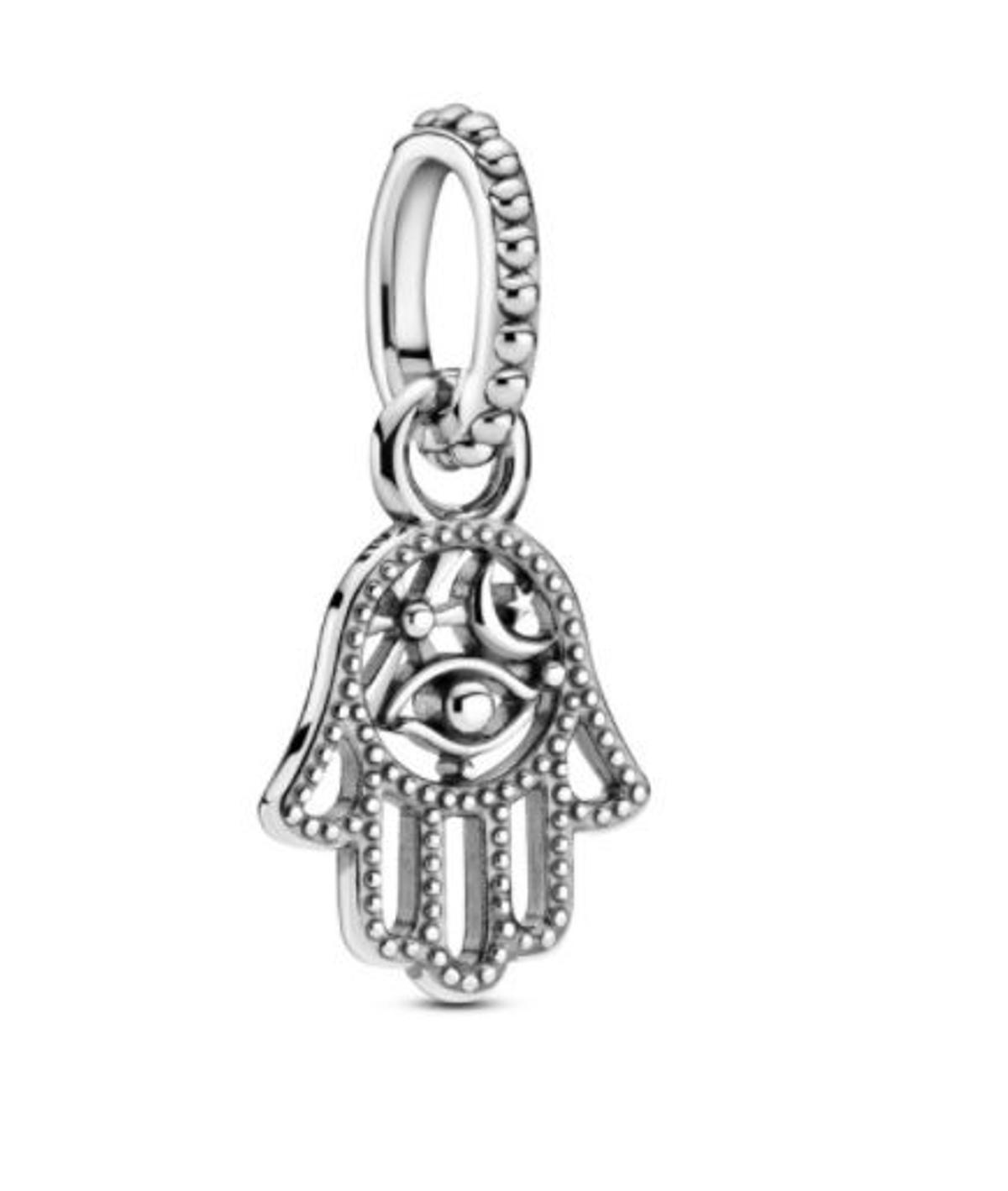 Charm colgante en plata de ley Hamsa Protectora