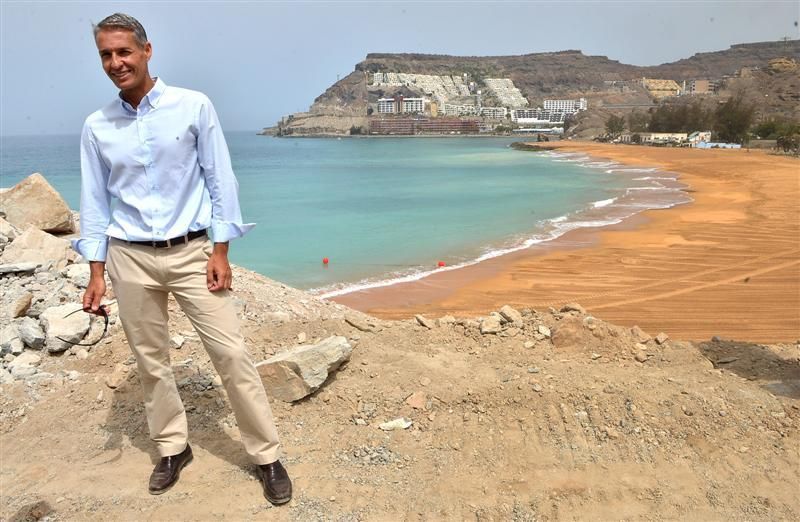 Visita de la Feht a la nueva Playa de Anfi Tauro