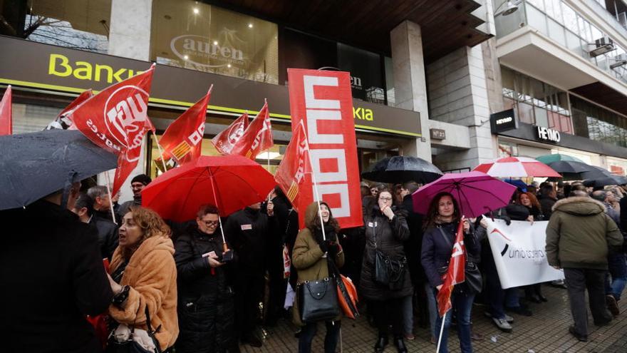 Los trabajadores de Bankia, contra el ERE