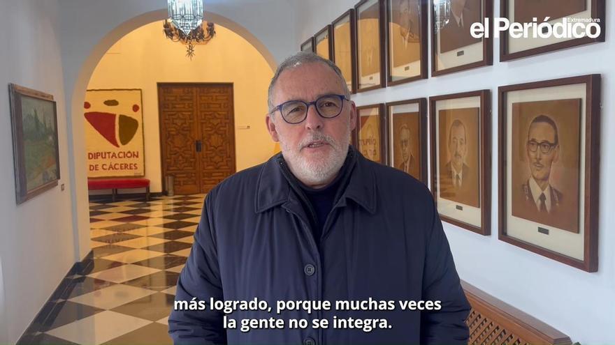 Vídeo | Miguel Martins visita al presidente de la Diputación de Cáceres, Miguel Ángel Morales