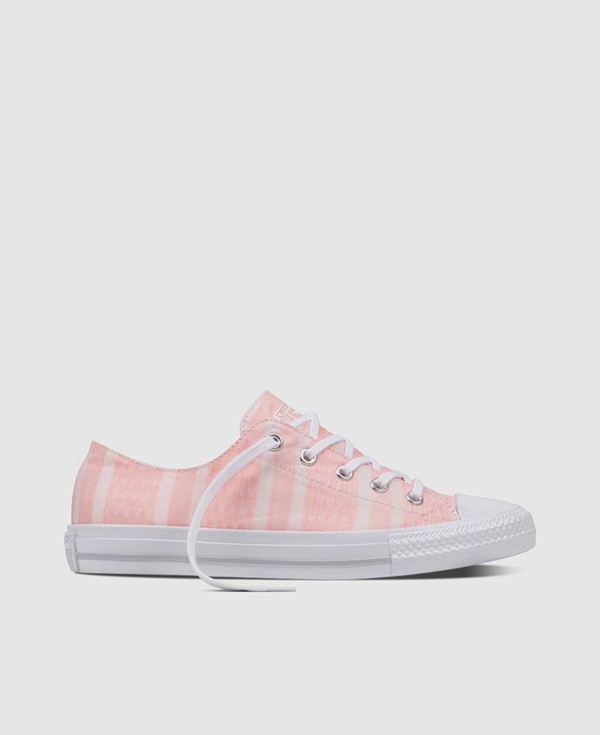 Zapatillas rosas: Converse a rayas