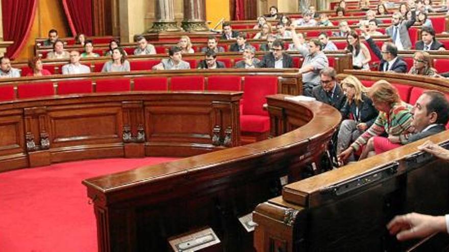 Imatge de l&#039;hemicicle del Parlament de Catalunya