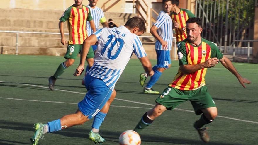 El CF Gandia, en un partido de esta temporada