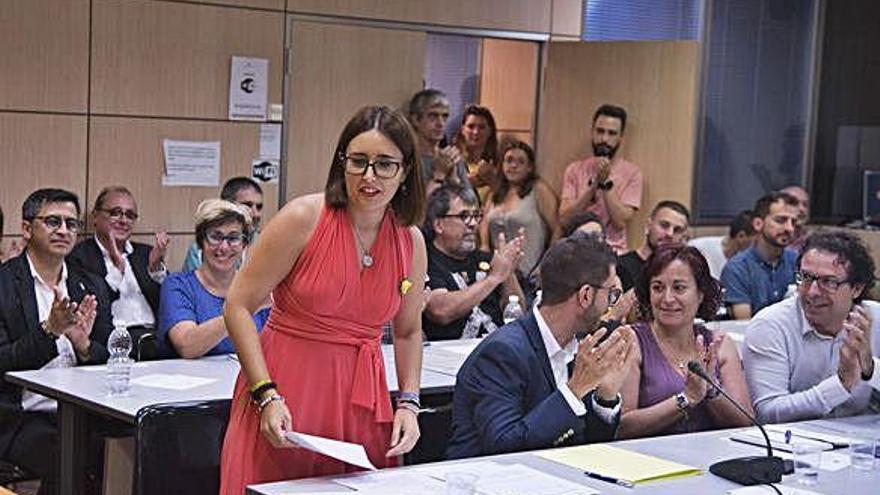 Ple en què Estefania Torrente va ser escollida presidenta del Consell Comarcal del Bages, divendres