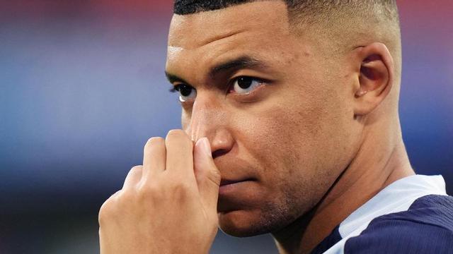 El delantero francés Kylian Mbappé, en la Eurocopa 2024.