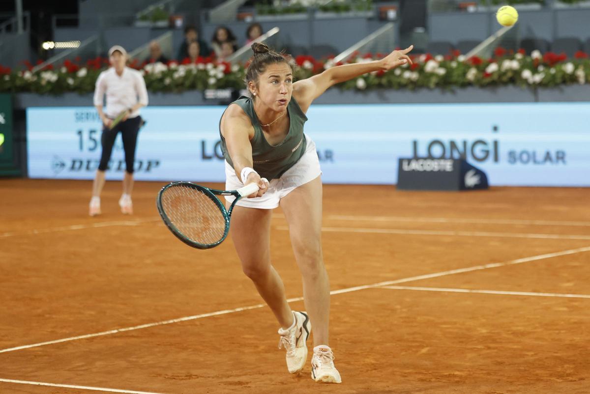 Sara Sorribes, en la semifinal del Mutua Madrid Open
