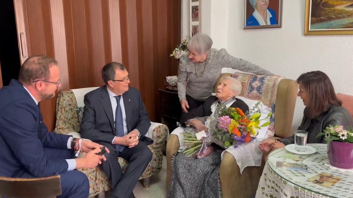 Concepción Lax, 'la abuela de Espiñardo', el pasado año al cumplir 110 años