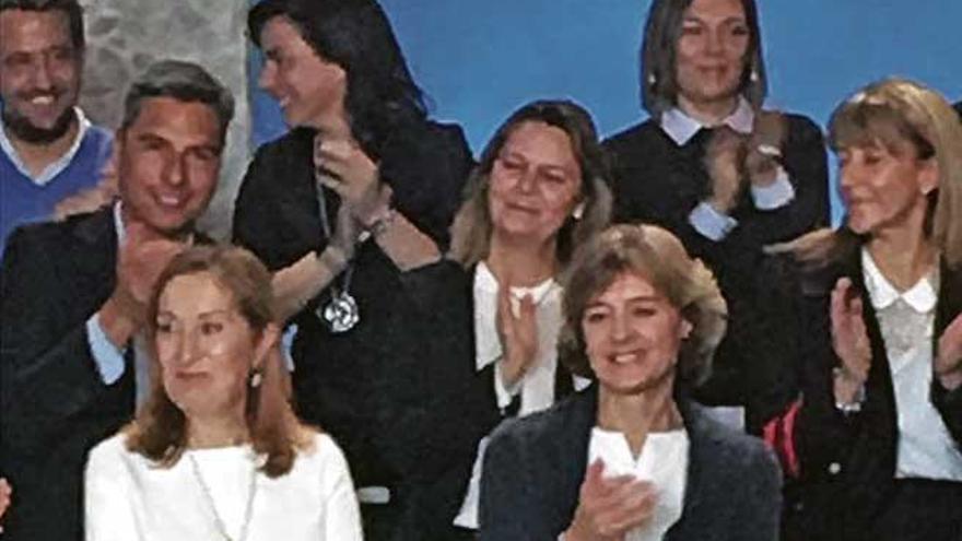 María Salom durante el acto de presentación de los candidatos populares ayer en Madrid.