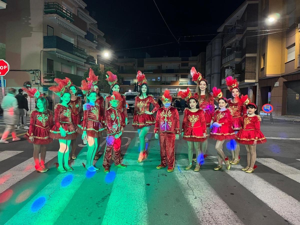 Uno de los grupos participantes en el desfile de Carnaval.