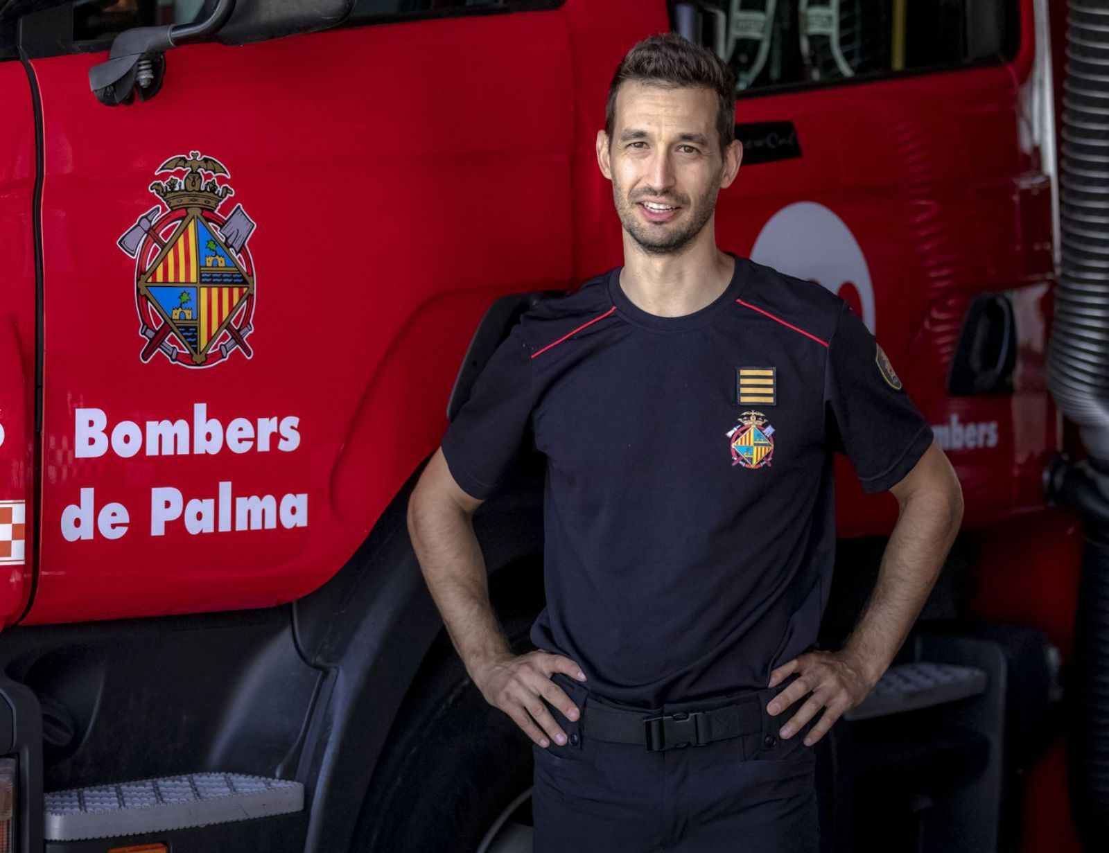 El nuevo jefe de bomberos de Palma, Eder García. 