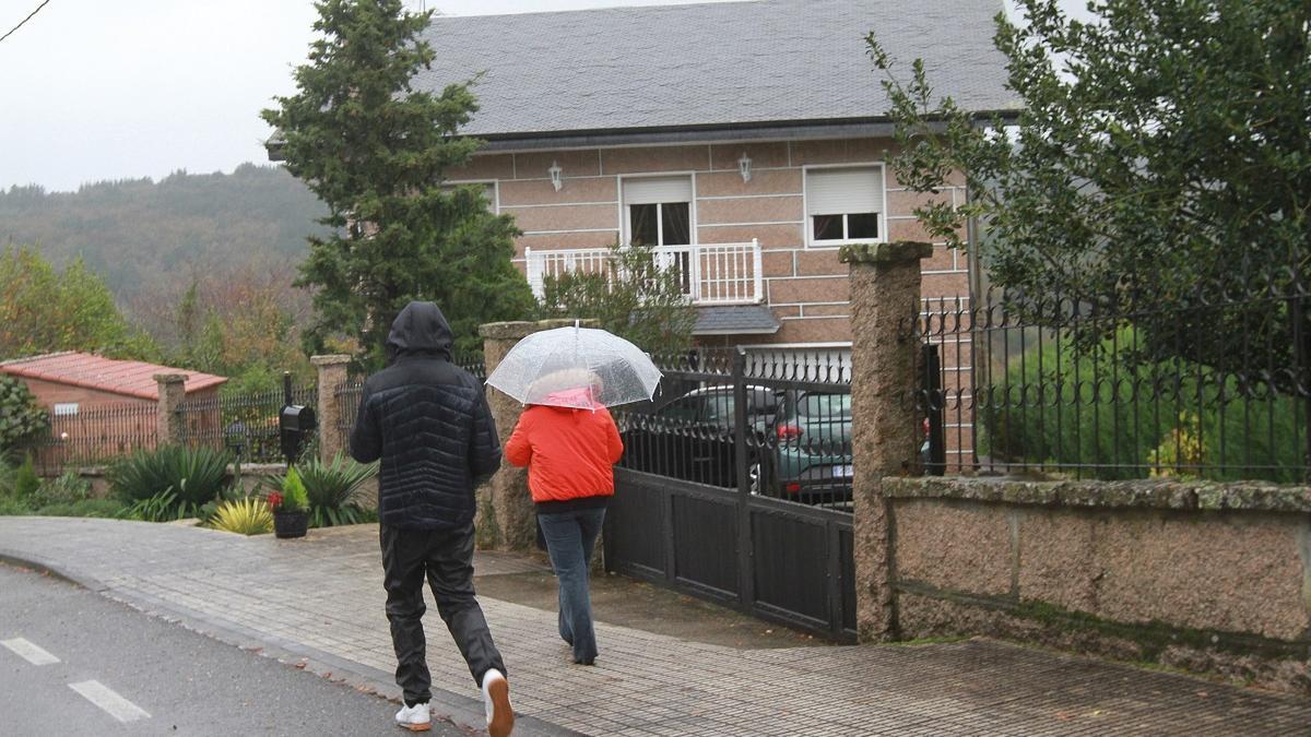 Vivienda de la mujer fallecida en Nogueira de Ramuín