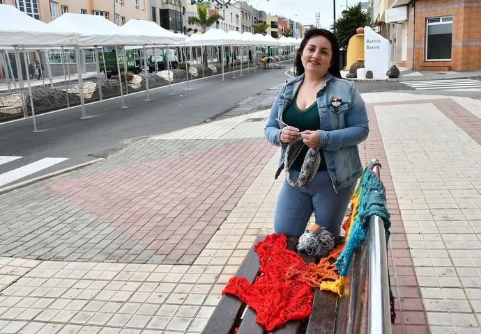 14/11/2019 CARRIZAL. INGENIO. Monataje de la Feria del Sureste en la Avenida Carlos V de Carrizal. Fotógrafa: YAIZA SOCORRO.  | 14/11/2019 | Fotógrafo: Yaiza Socorro