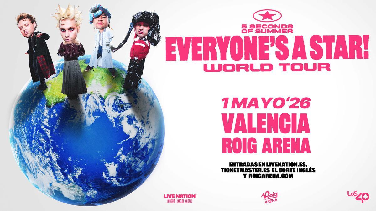 5 Seconds of Summer actuará en el Roig Arena