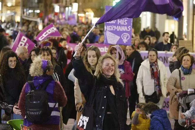 La marcha del 8M de Cartagena, en imágenes