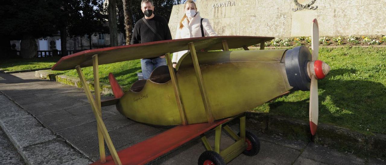 Recolocación del aeroplano de Loriga  | BERNABÉ/JAVIER LALÍN