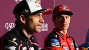 Jorge Martín, en rueda de prensa junto a Marc Márquez