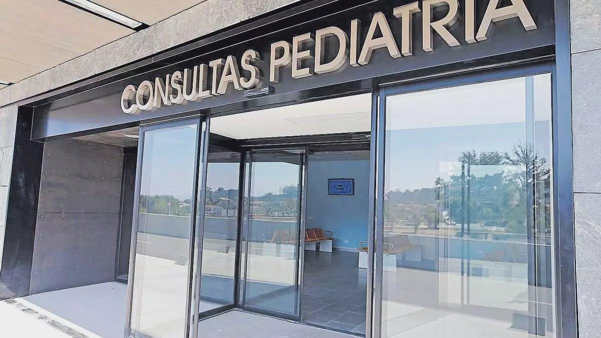 Acceso al área de pediatría del hospital Álvaro Cunqueiro