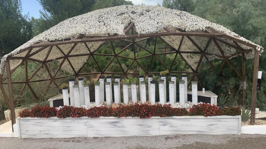 El piano vegetal, la atracción principal del Bibo Park. 