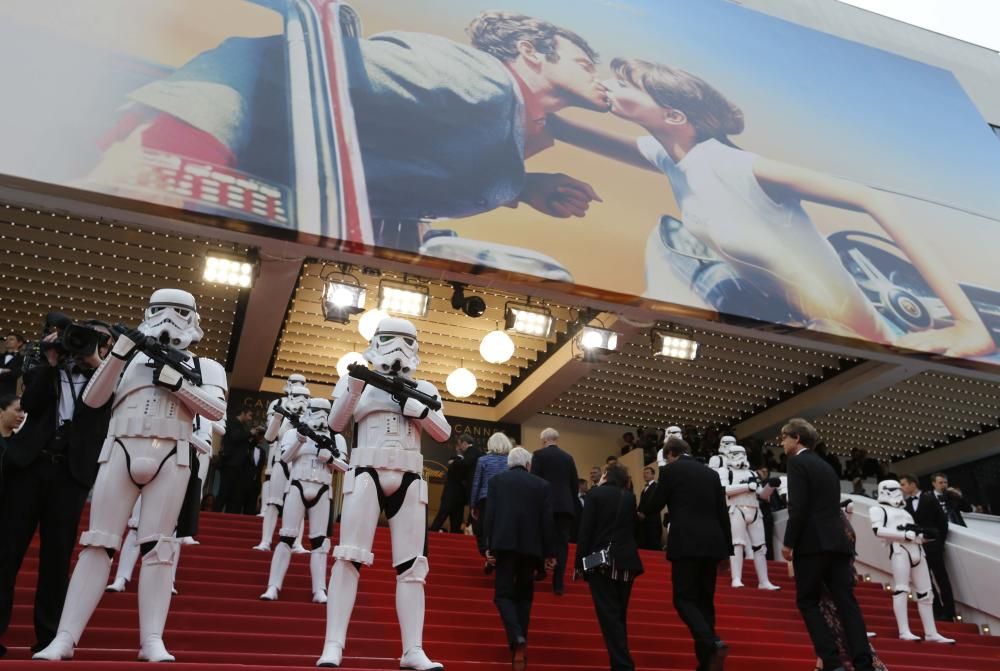 La alfombra roja de Cannes en la presentación de ''Solo: A Star Wars Story''