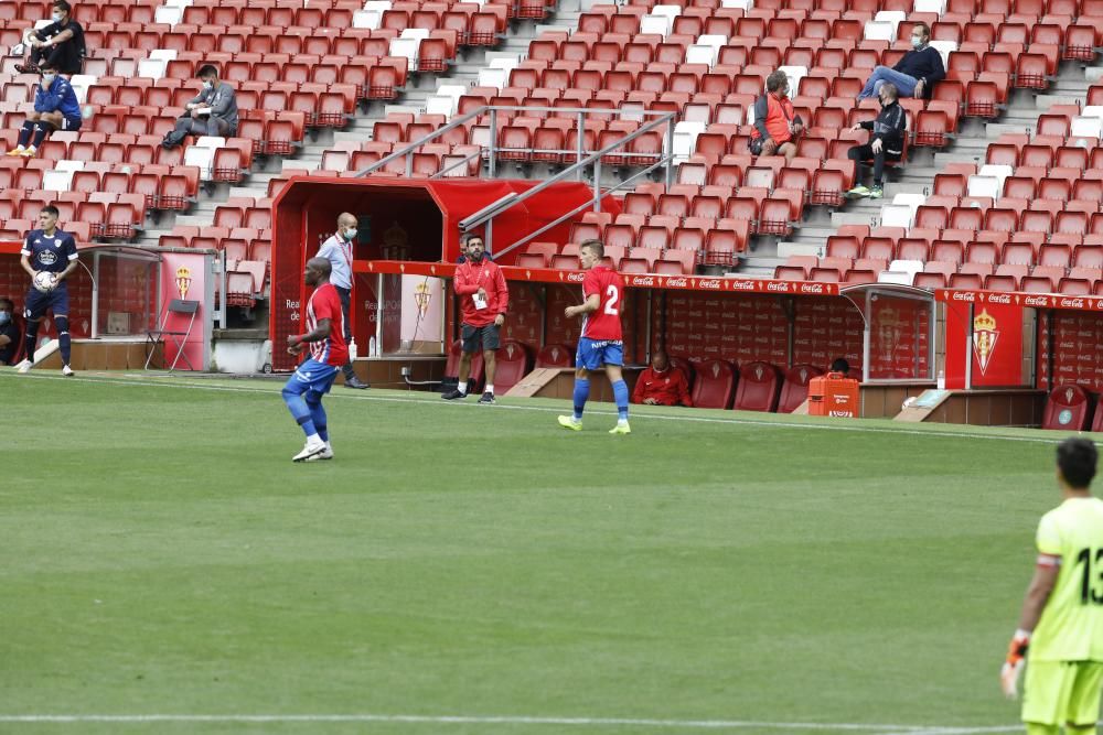 El partido entre el Sporting y el Lugo, en imágenes