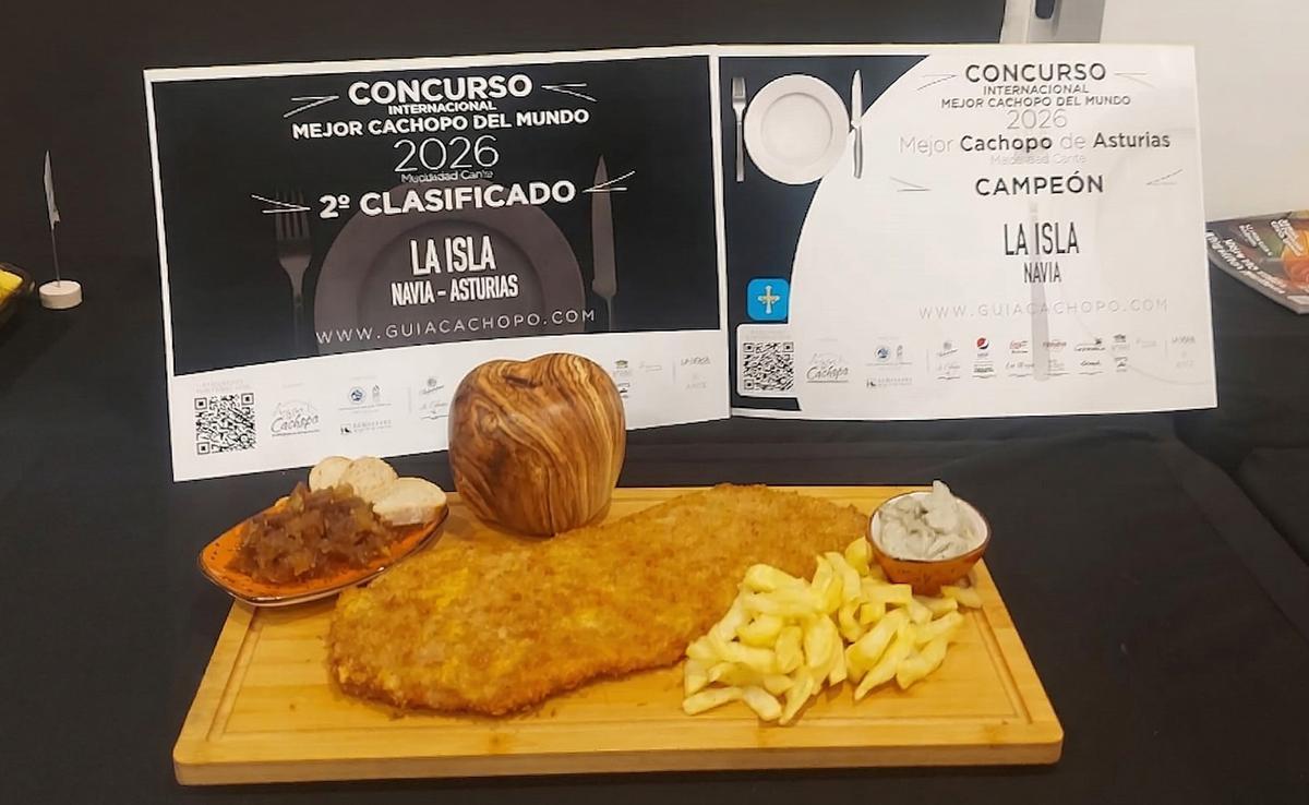 El plato ganador elaborado por el restaurante La Isla.