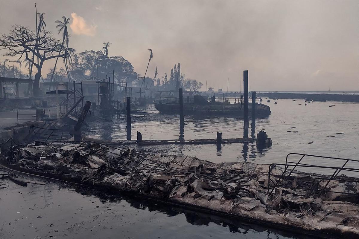 Incendios en la isla de Maui, en Hawái