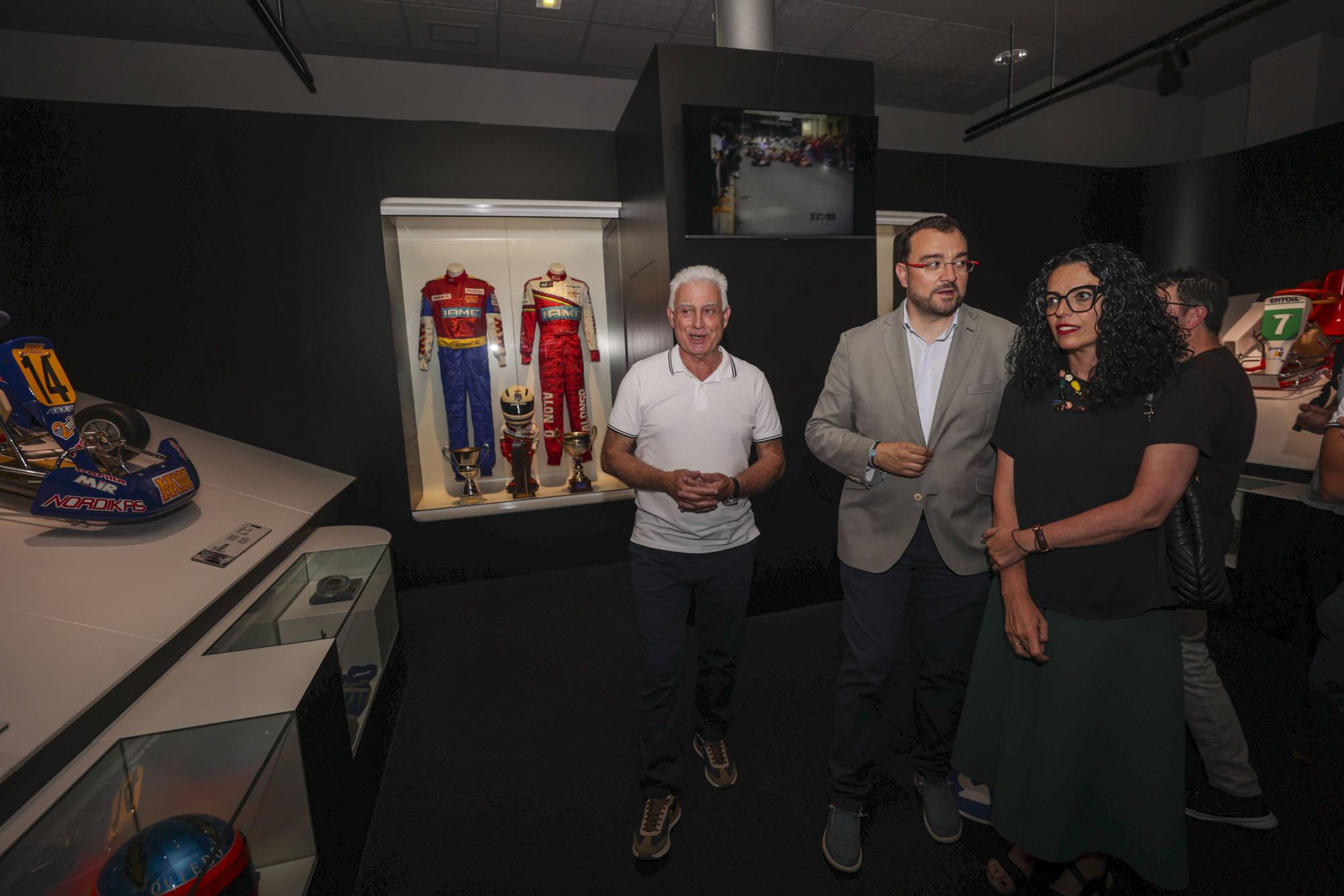 El presidente del Principado visita el Museo y Circuito Fernando Alonso.