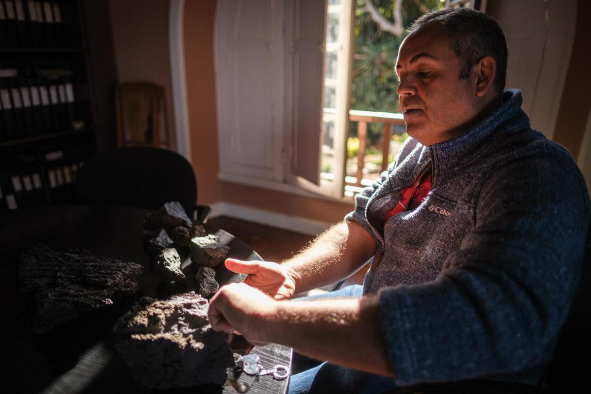 Jaime Coello, director de la Fundación Telesforo Bravo Juan Coello, durante una visita a La Palma.