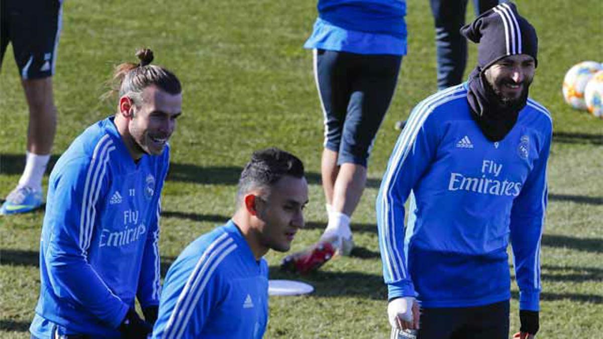 Último entrenamiento del Real Madrid con todos los disponibles salvo Vallejo