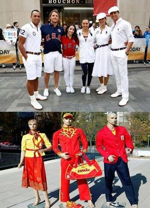 Comparació de l’uniforme espanyol amb l’americà.