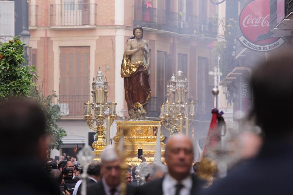 Las imágenes del Resucitado, la procesión del Domingo de Resurrección que pone punto final a la Semana Santa de Málaga