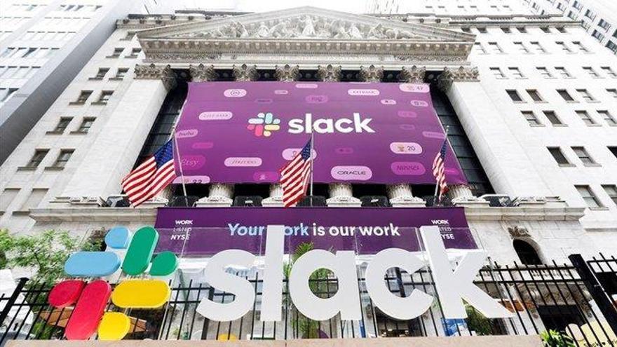 Slack debuta en bolsa con una subida del 50%