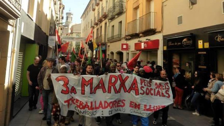 La protesta va recórrer el centre d&#039;Olot.